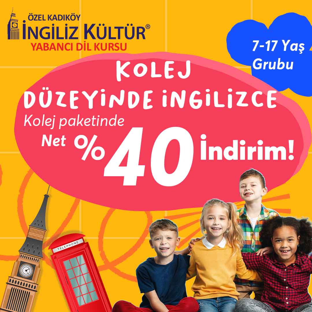 Çocuğunuzun İngilizcesi kolej seviyesinde olsun!